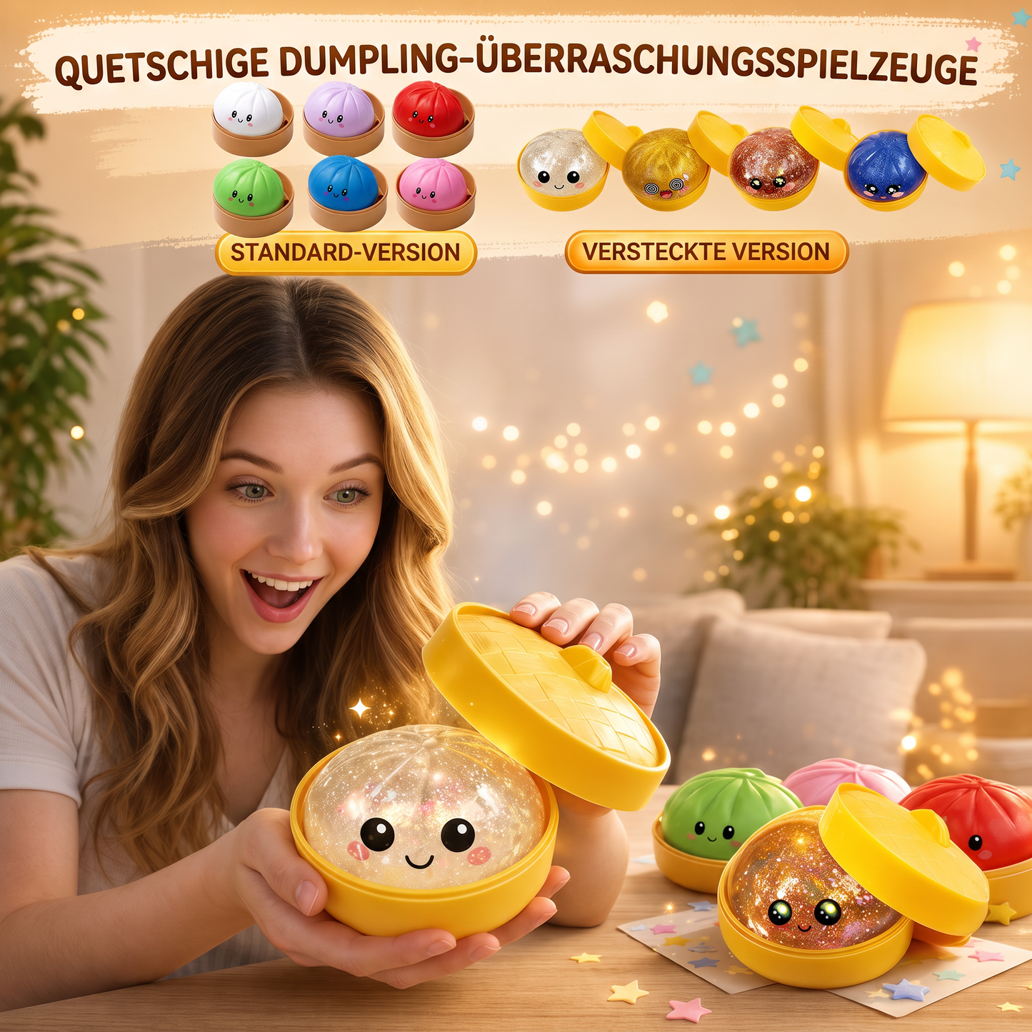 😋 12-teiliges süßes Riesen-Brötchen-Squishy-Set – Supersoftes Anti-Stress-Fidget-Spielzeug 🍞✨